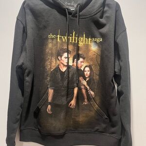 New,The Twilight Saga New Moon Edward,Bella,Jacob Hoodie,Size Small, Black Color